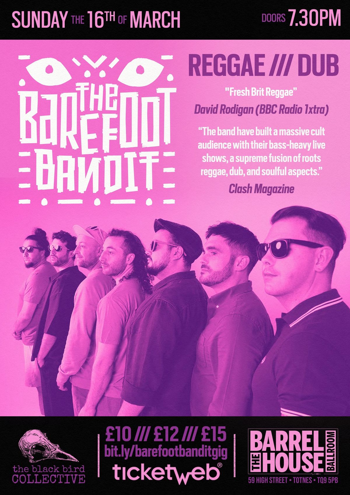 THE BAREFOOT BANDIT ( REGGAE \/\/ DUB ) + Special guest support BE WATER HOUSE BAND