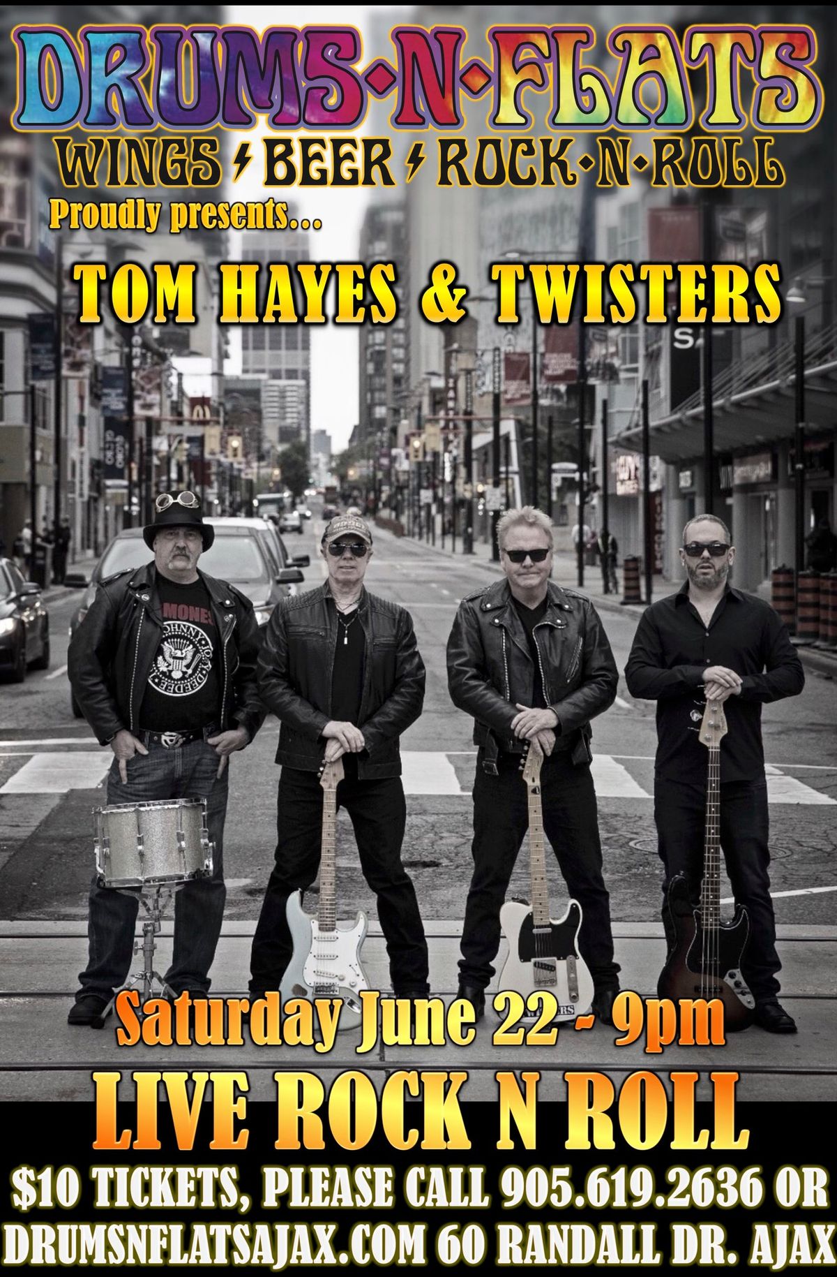Tom Hayes & Twisters Live at Drums N Flats Ajax