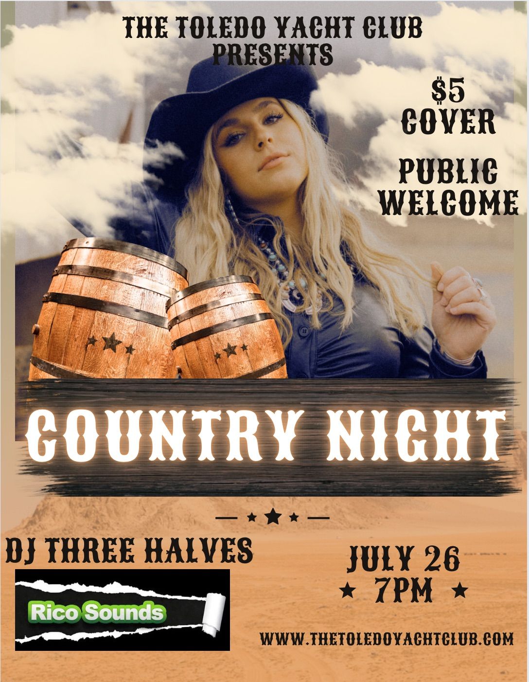 Country Night - OPEN TO THE PUBLIC - $5 Cover
