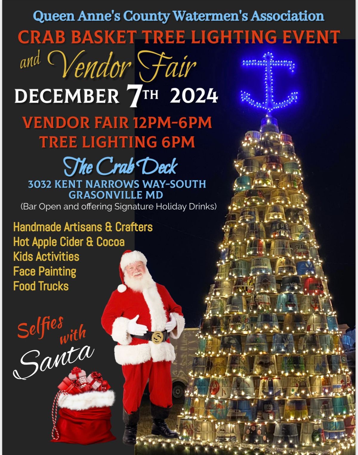 Crab Basket Tree Lighting and Vendor Fair