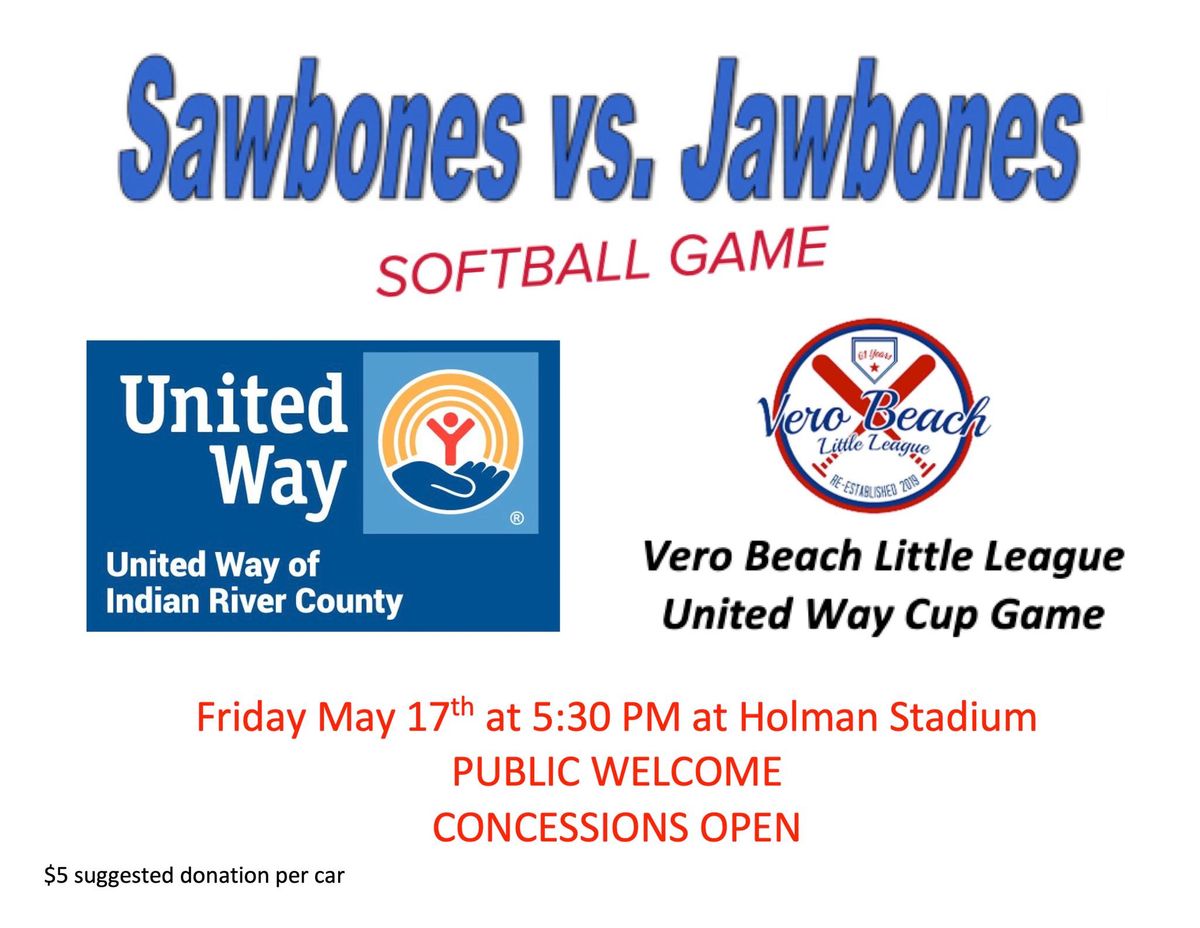 Sawbones v. Jawbones Charity Softball Game for United Way