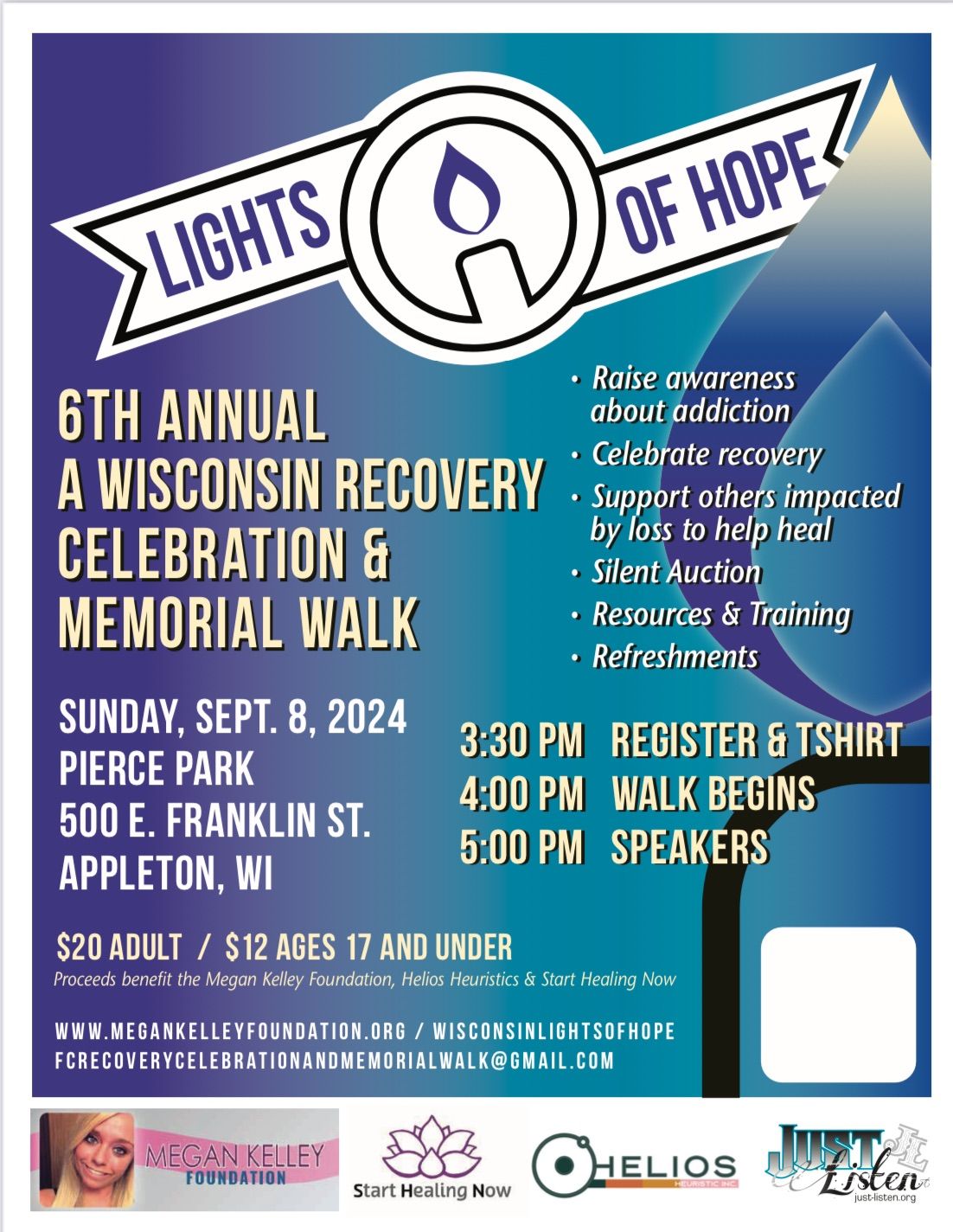 6th Annual WI Recovery Celebration and Memorial Walk 