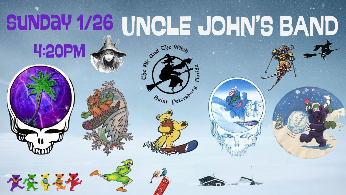 Uncle John\u2019s Band Wintry Winter January Concert at the Witch SU 1\/26 4:20pm