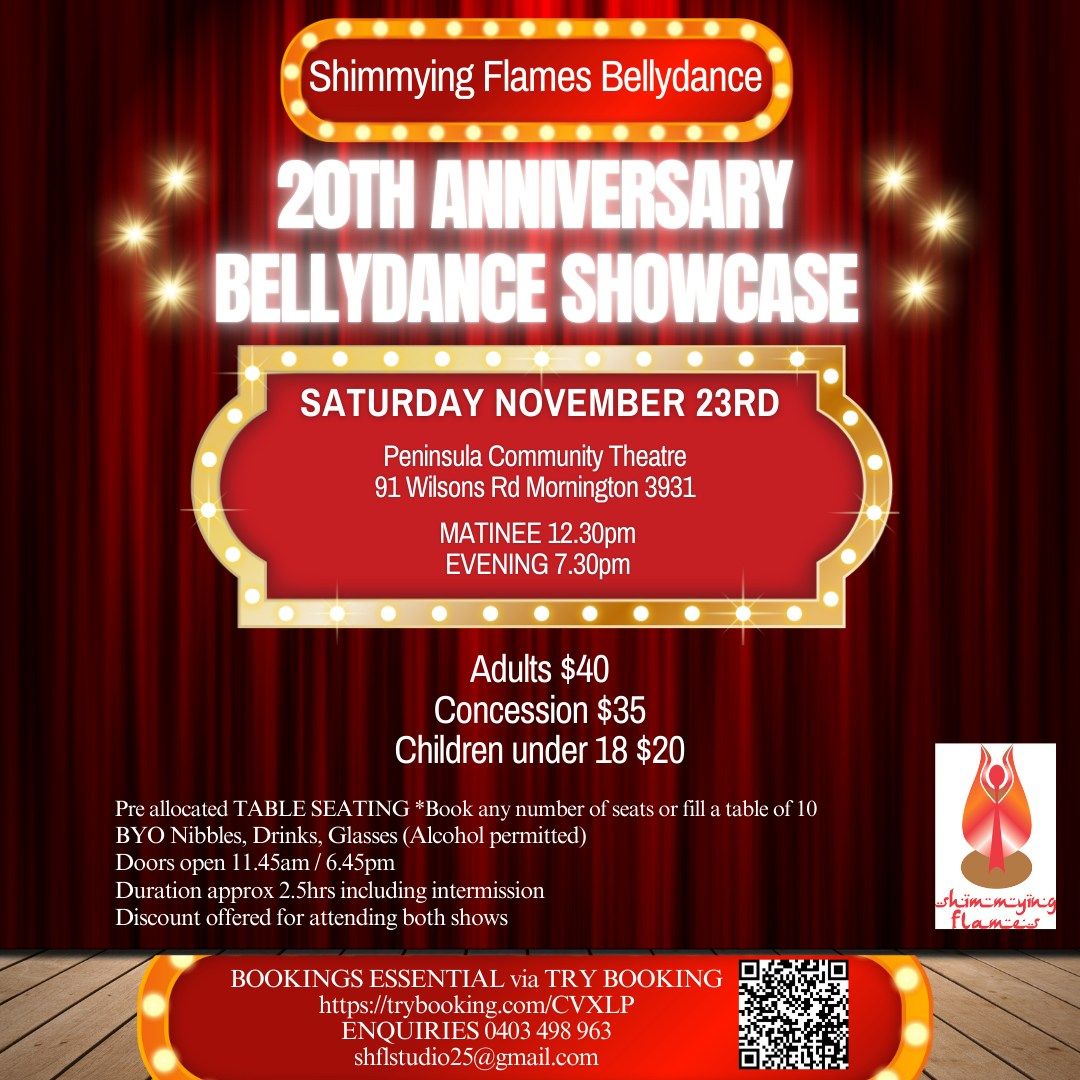 SHIMMYING FLAMES BELLYDANCE 20th ANNIVERSARY SHOWCASE