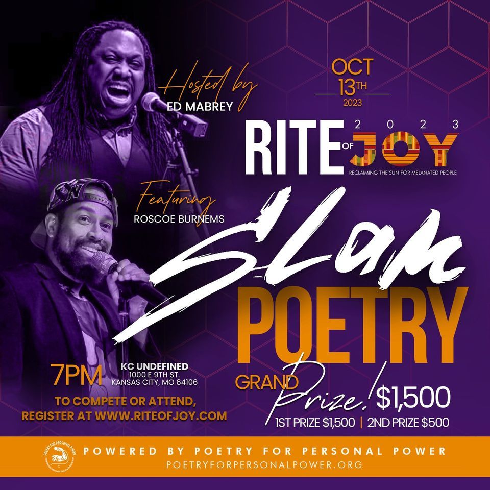 Rite of Joy Poetry Slam