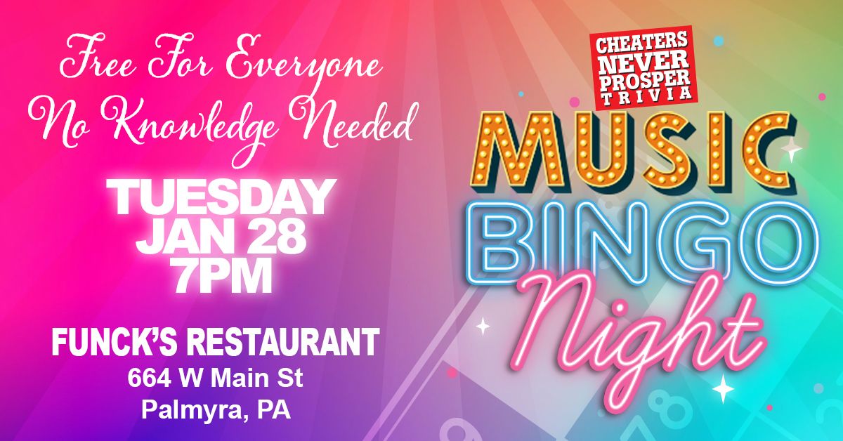 Music Bingo at Funck's Restaurant - Palmyra