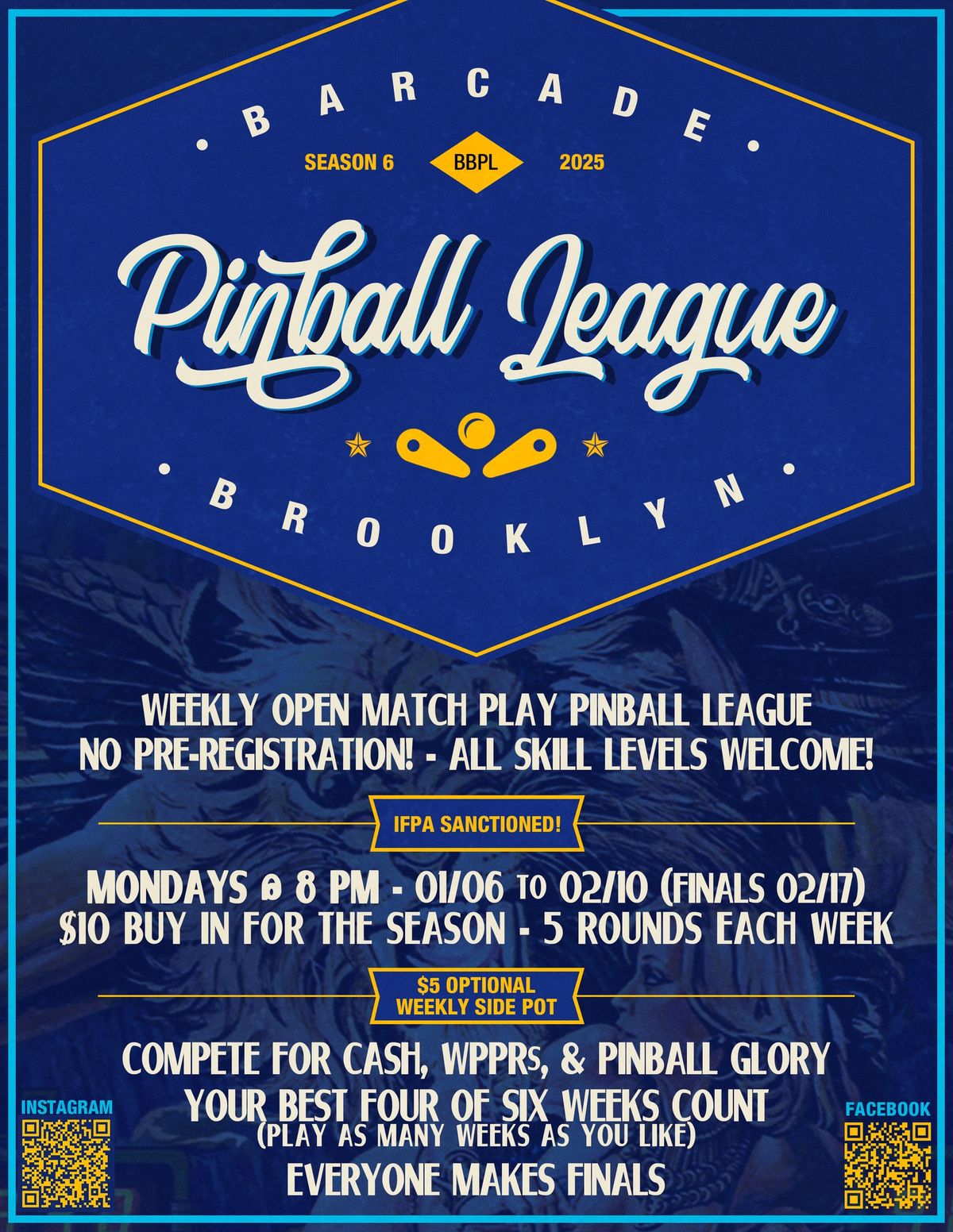 Barcade Brooklyn Pinball League - Season 6