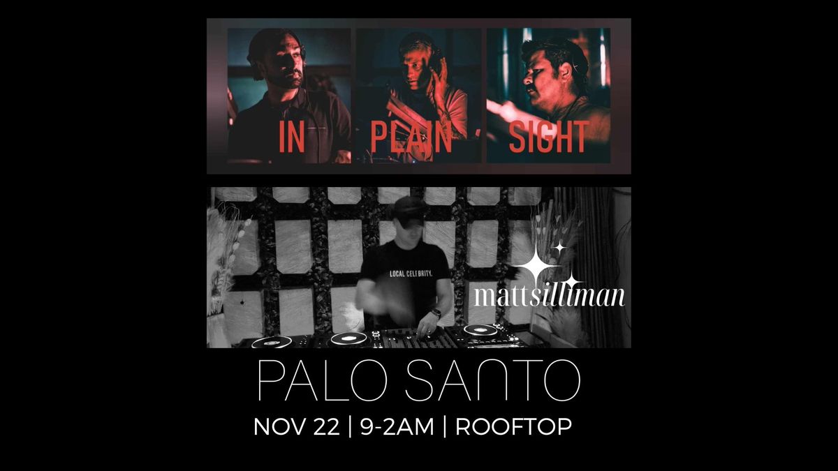 Matt Silliman & In Plain Sight (Asheville) on the rooftop of Palo Santo 11.22