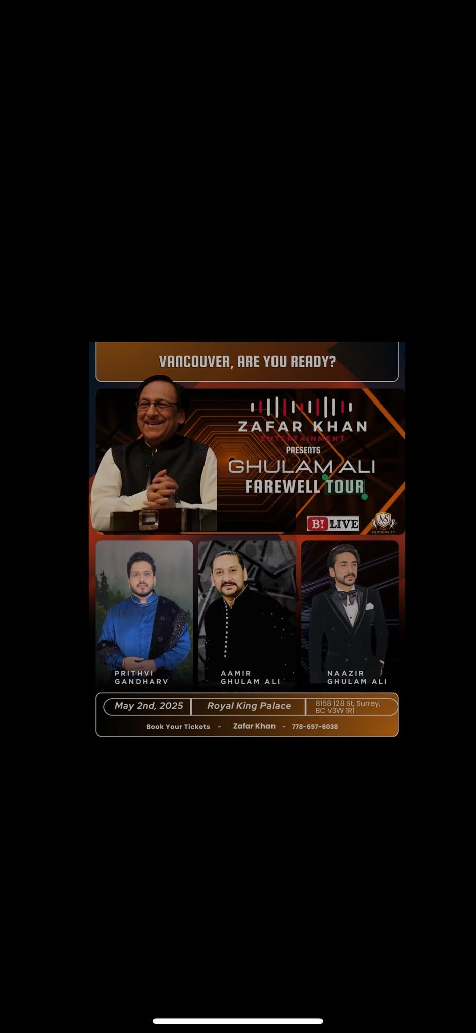 Ghulam Ali Farewell Concert