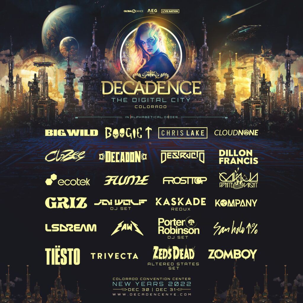 Decadence - Monday at Colorado Convention Center