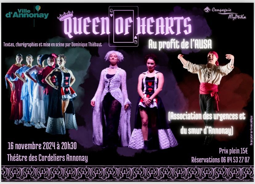 Queen Of Hearts au profit de l\u2019AUSA!