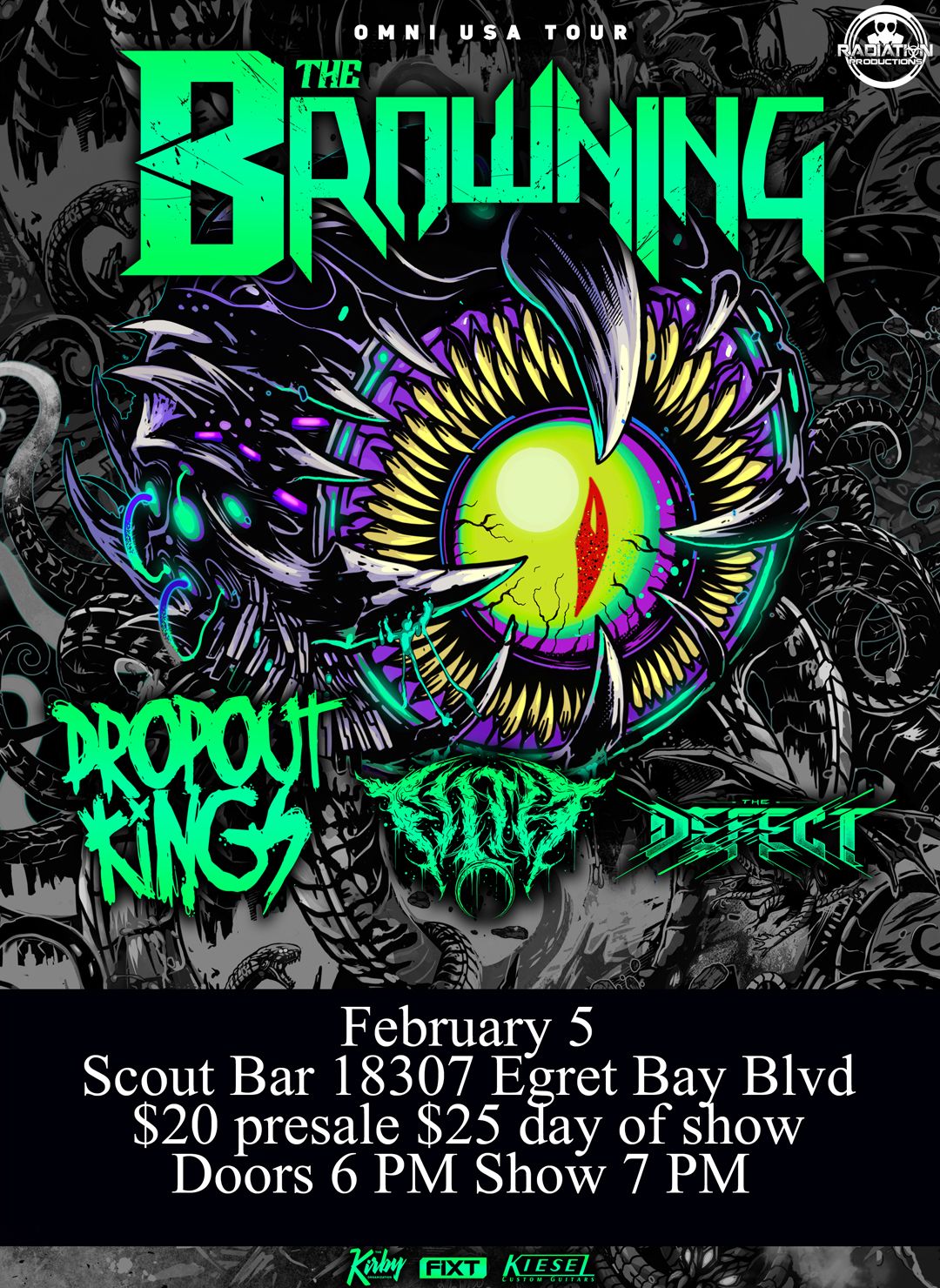 The Browning w\/ Dropout Kings, Filth & The Defect