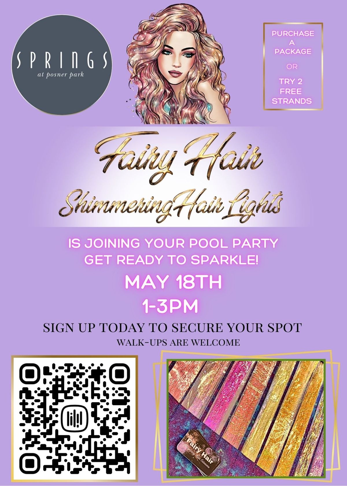 Fairy Hair Pool Party