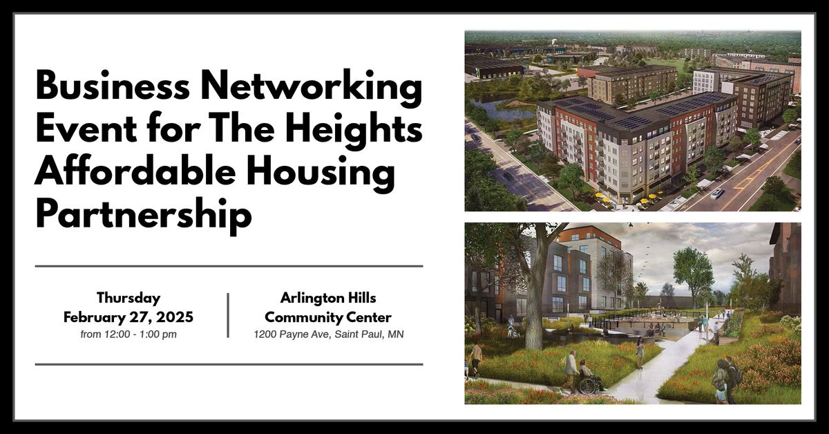 Business Networking Event for The Heights Affordable Housing Partnership