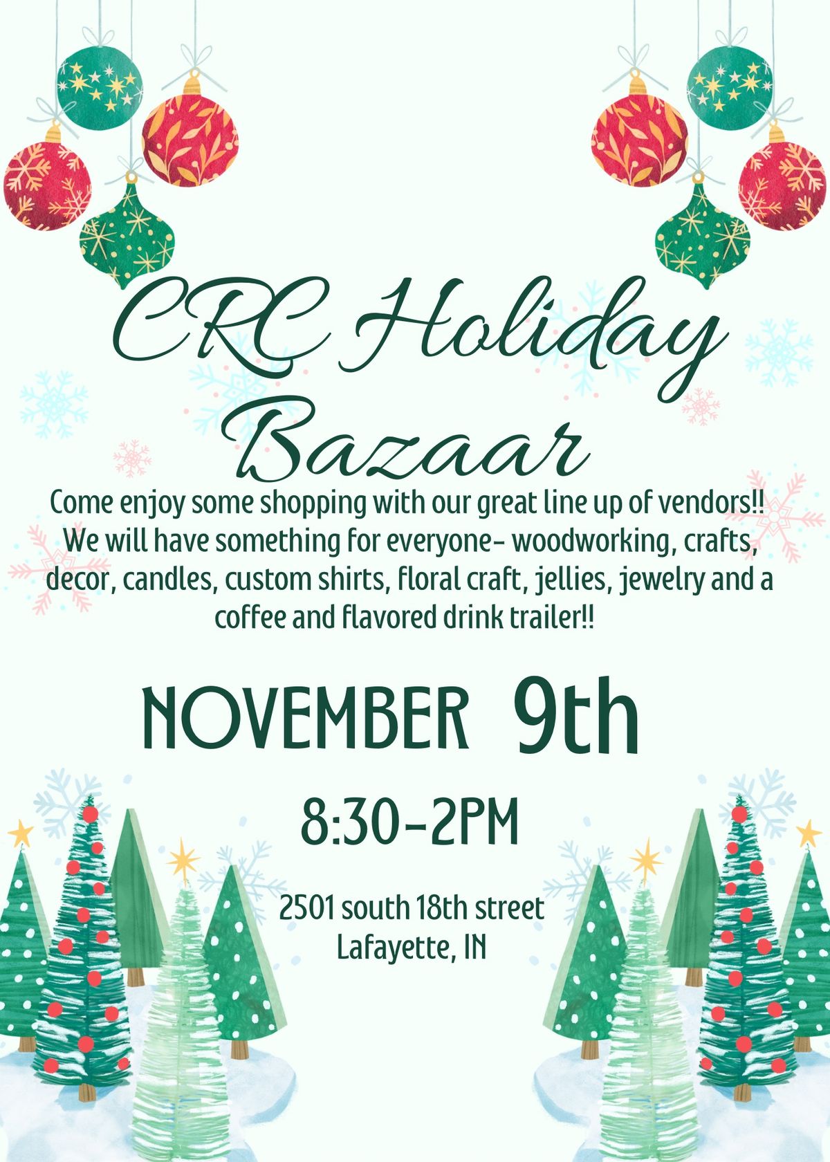 Holiday Bazaar @ Community Reformed Church 