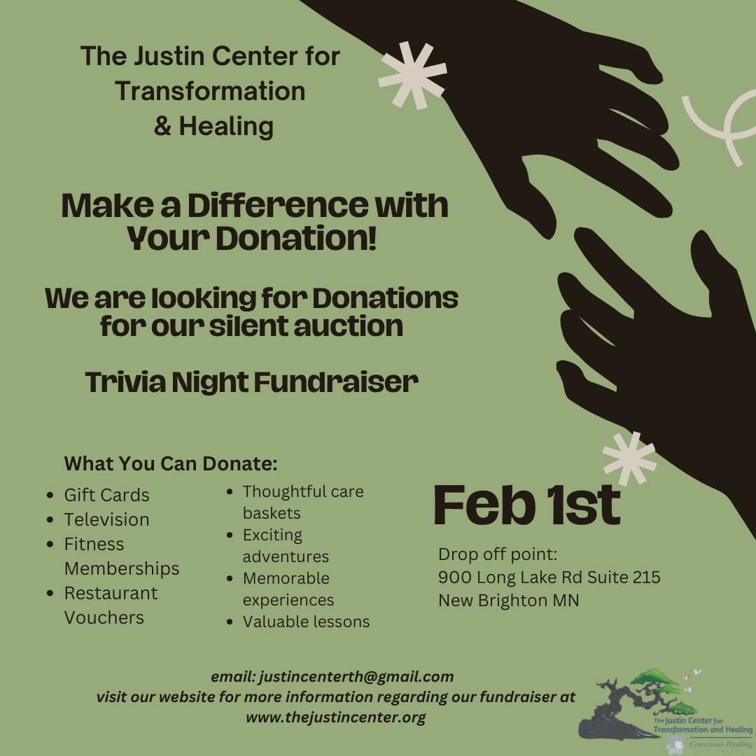 The Justin Center Trivia Night Fundraiser 6:00pm-9:00pm