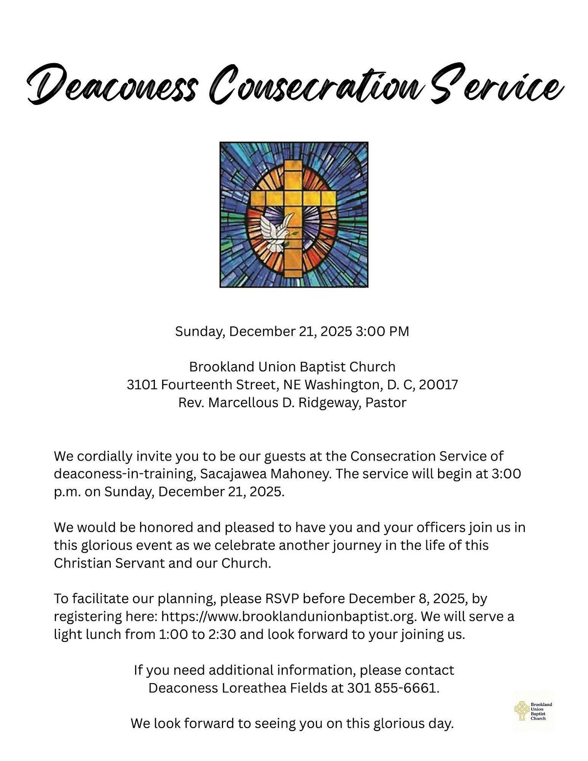 Deaconess Consecration Service