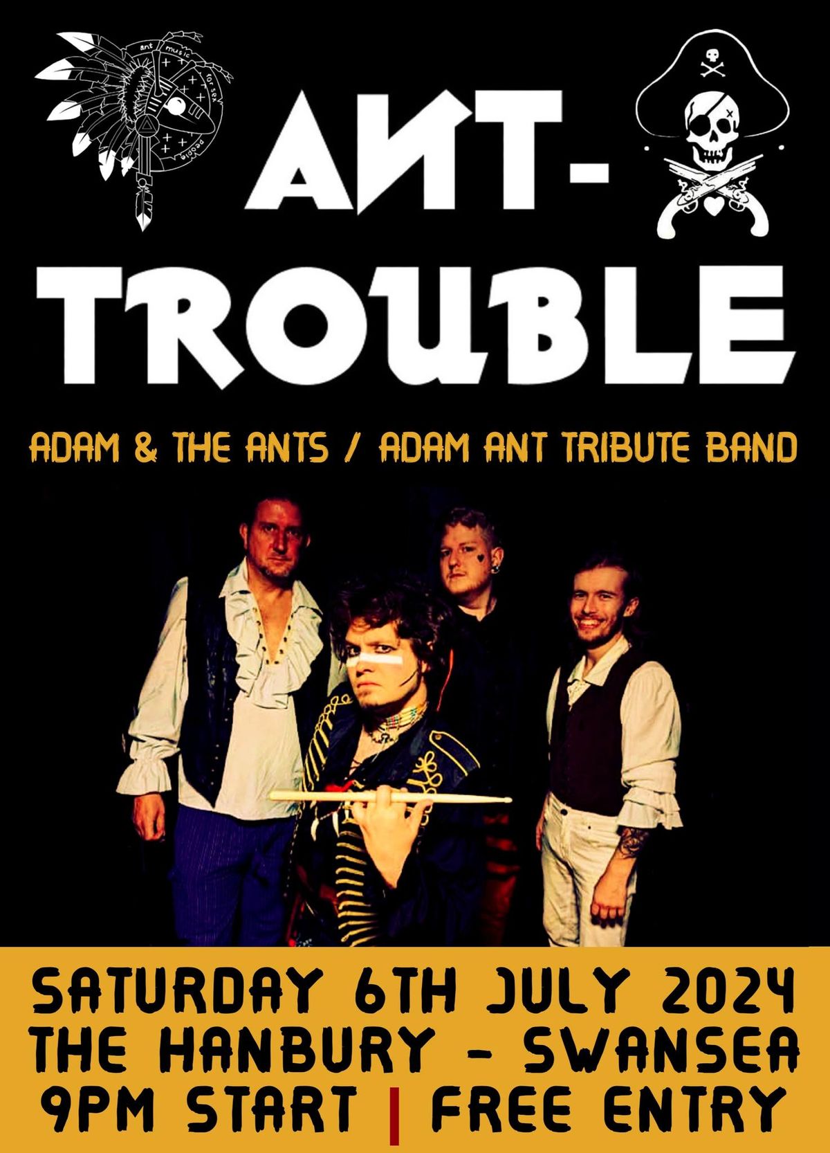 Ant-Trouble (Adam and the Ants \/ Adam Ant Tribute) @ The Hanbury -Swansea