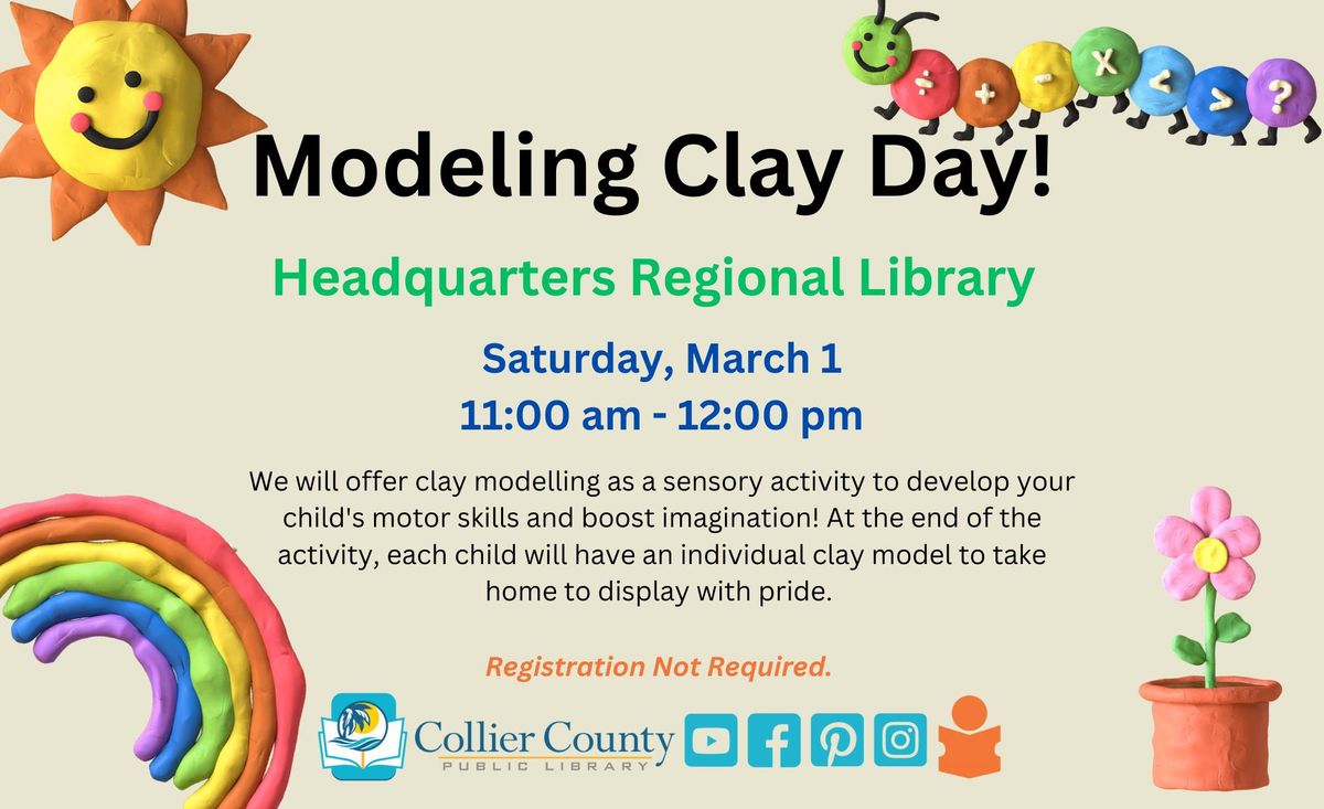 Modeling Clay Day! at Headquarters Regional Library