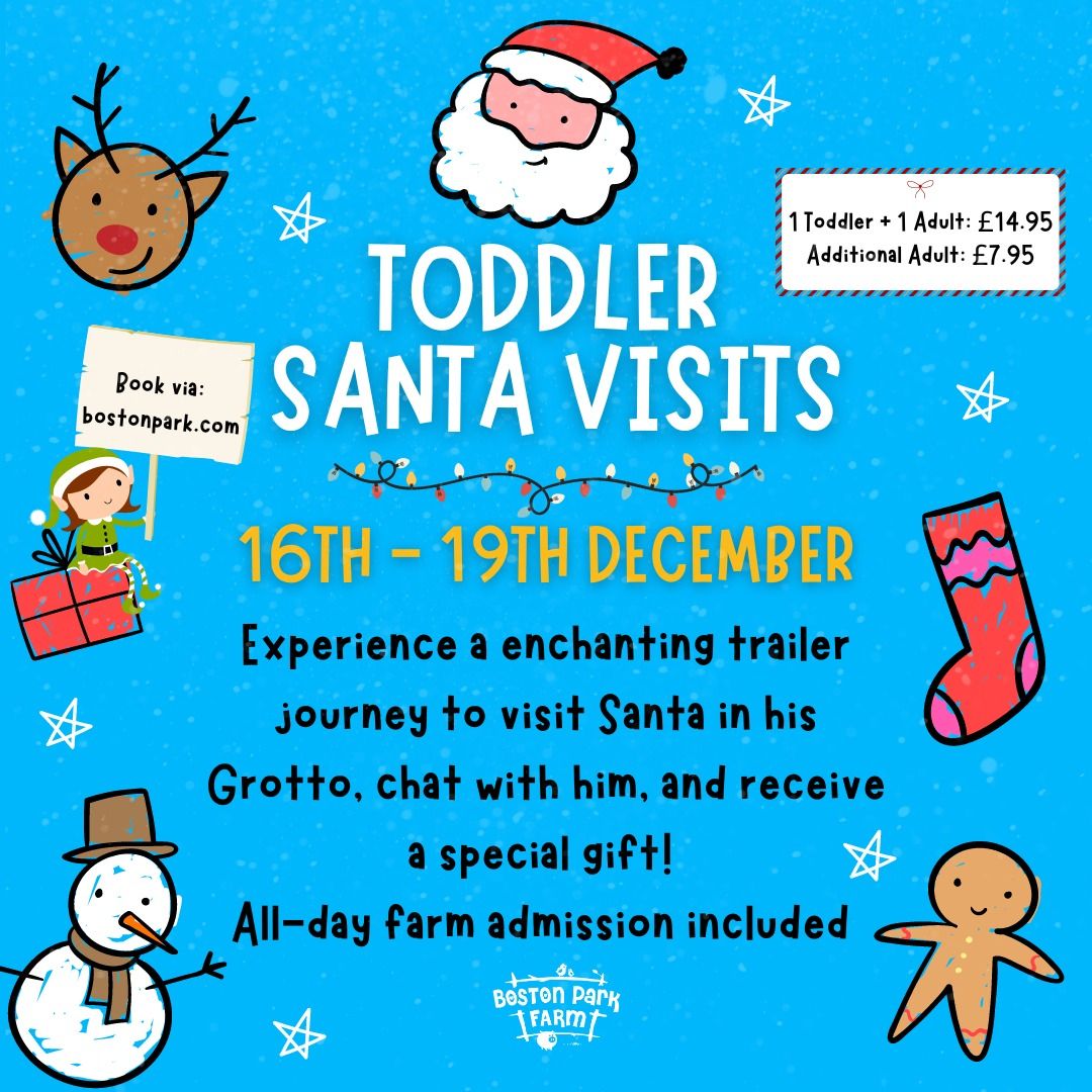 Toddler Santa Visits 16th - 19th December