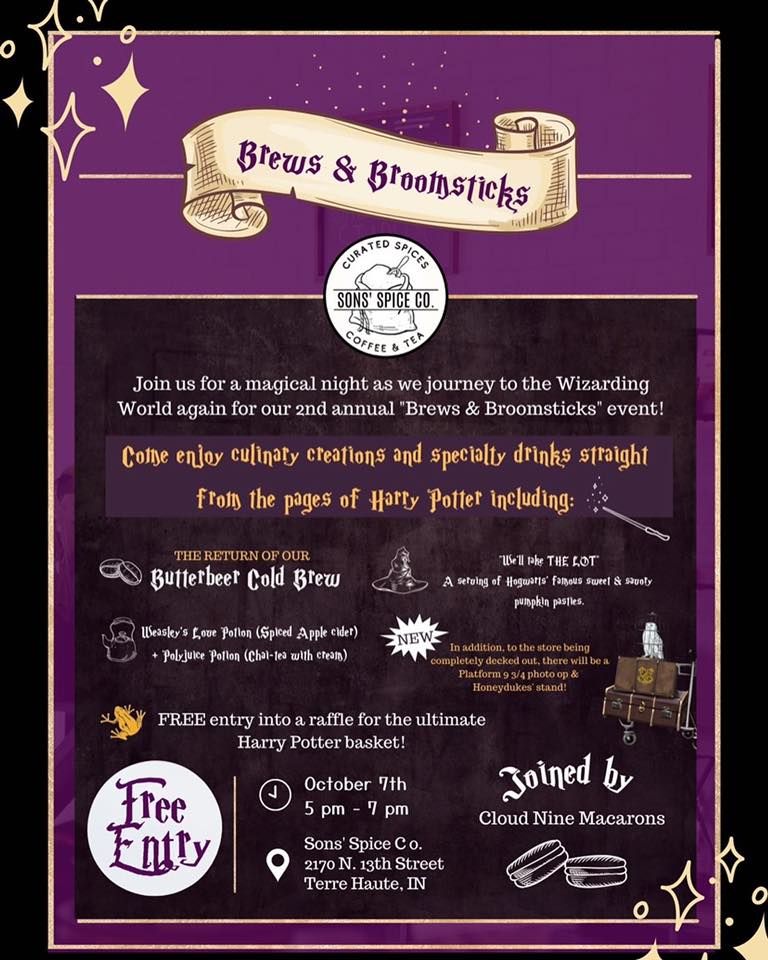 2nd Annual "Brews & Broomsticks" Harry Potter event