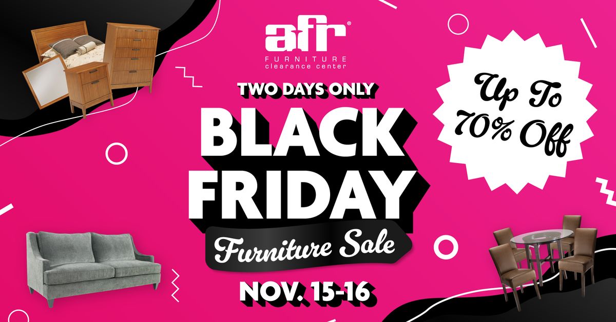 Holiday Hustle & Bustle Discounts: Black Friday Furniture SALE 