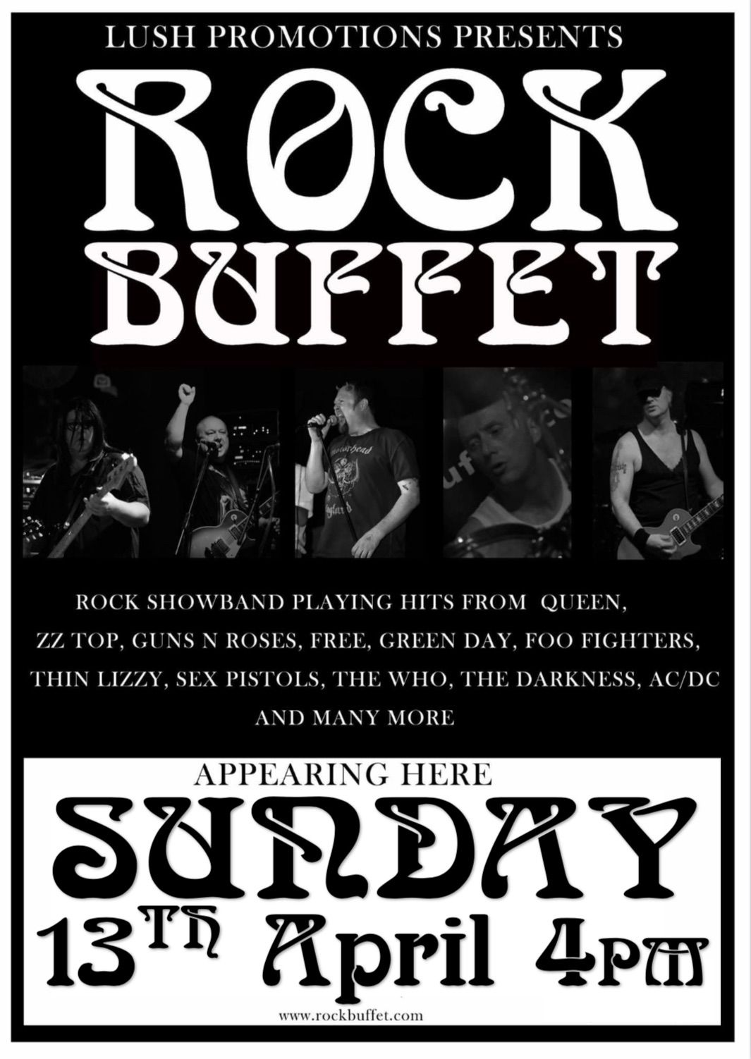 Rock Buffet \ud83e\udd18 Sunday 13th April 4pm