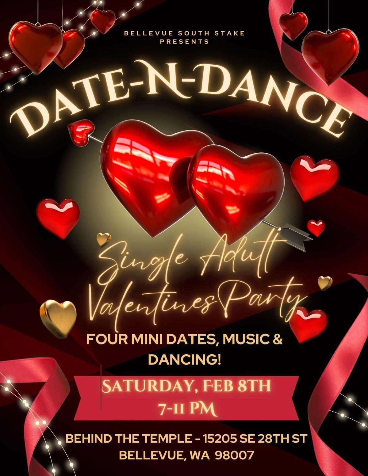 Regional Single Adult Valentine's DATE-N-DANCE! \ud83c\udf89