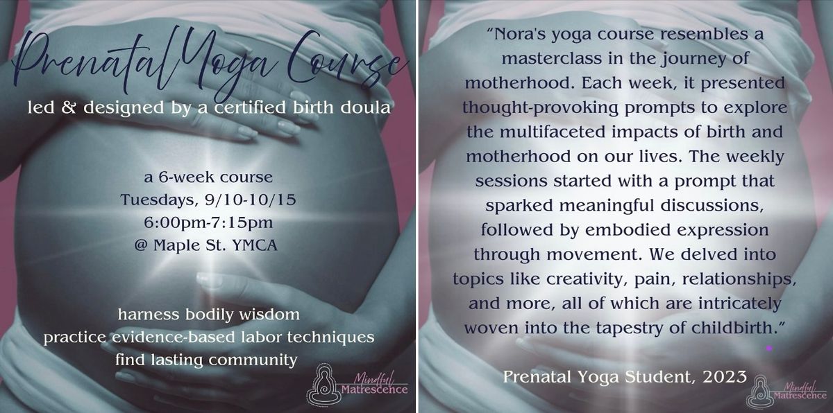 Fall 2024 Prenatal Yoga Course