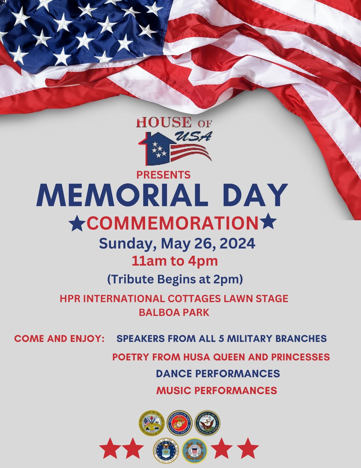 House of USA Memorial Day Program