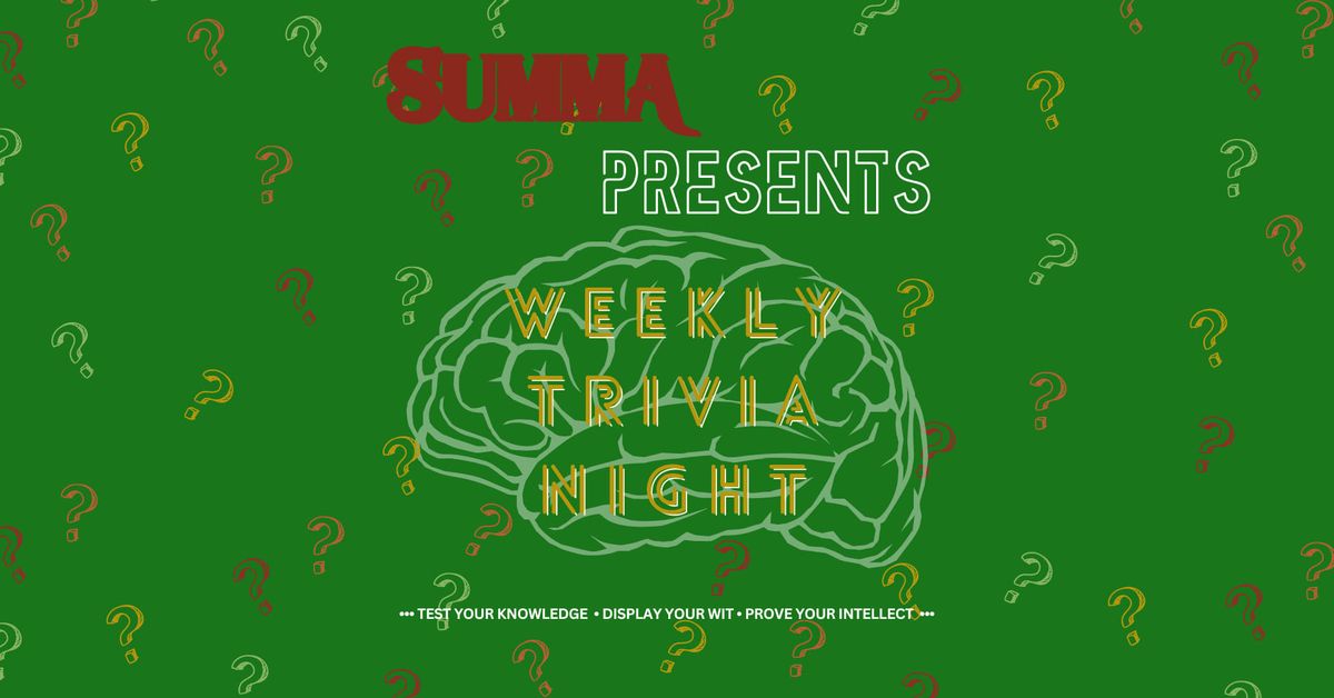 Summa Weekly Trivia Night 