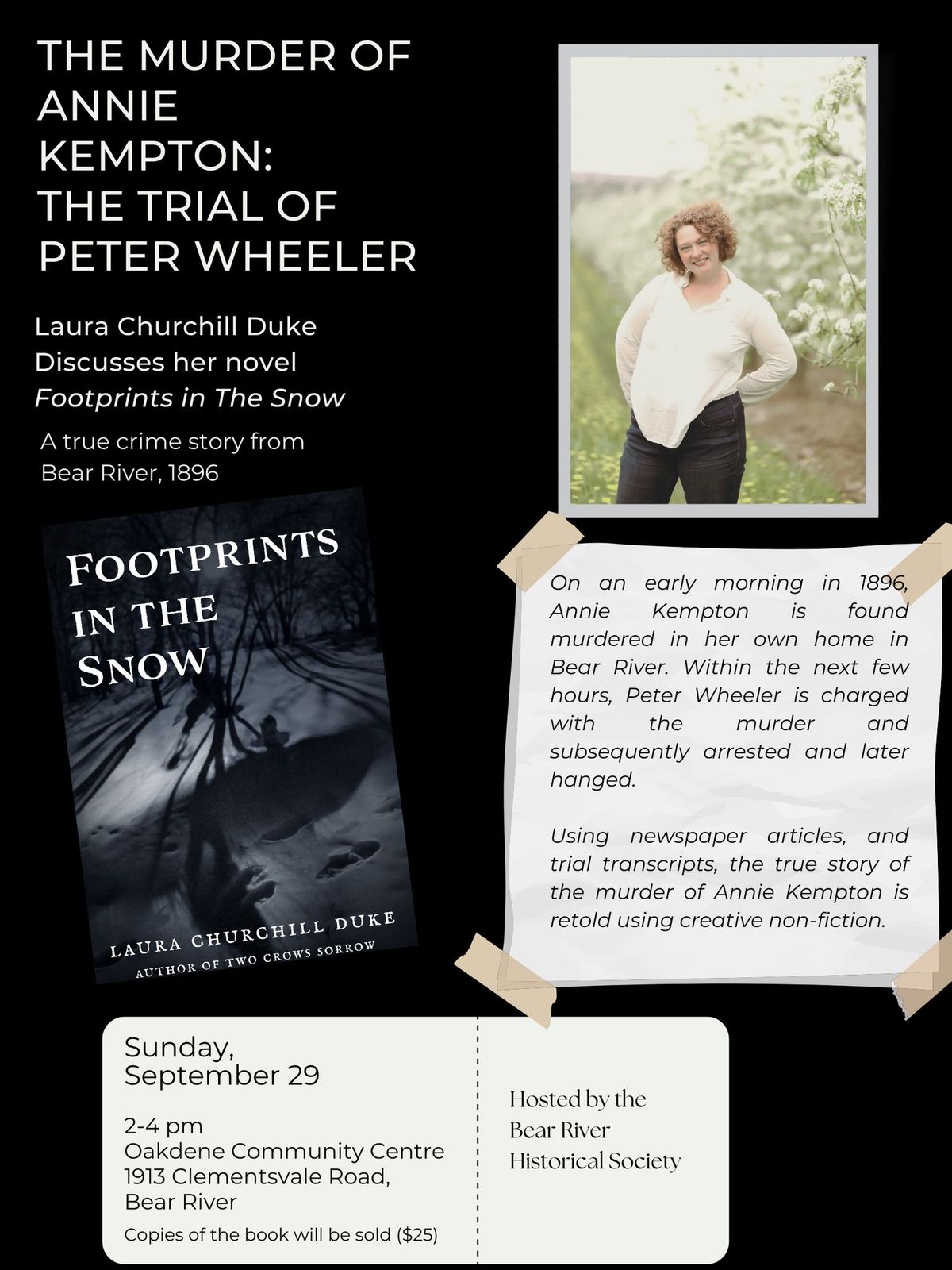 The Murder of Annie Kempton: Author Talk in Bear River