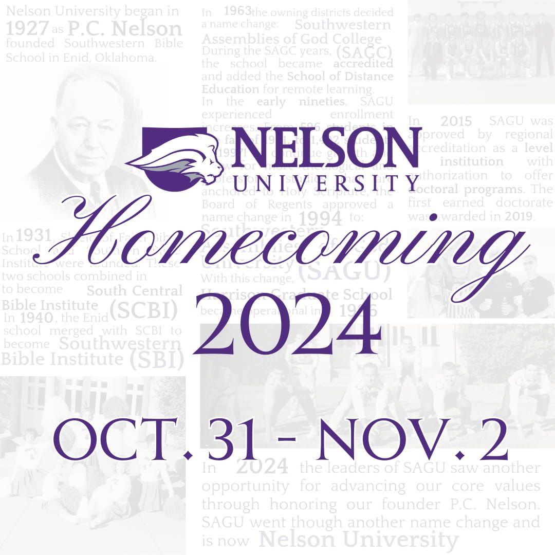 Nelson University Homecoming 2024