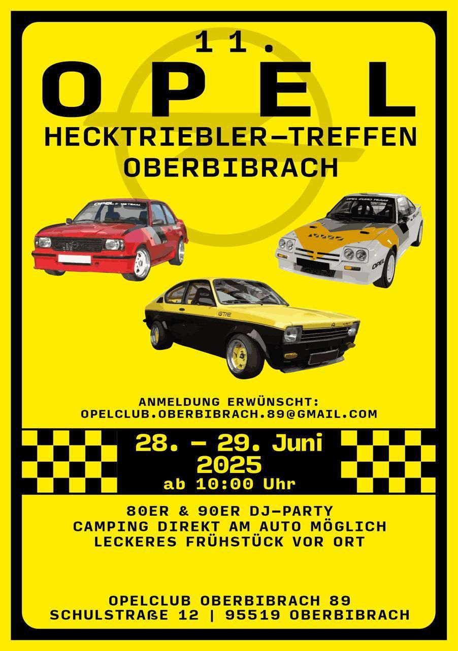 11. Opel Hecktriebler Treffen 2025