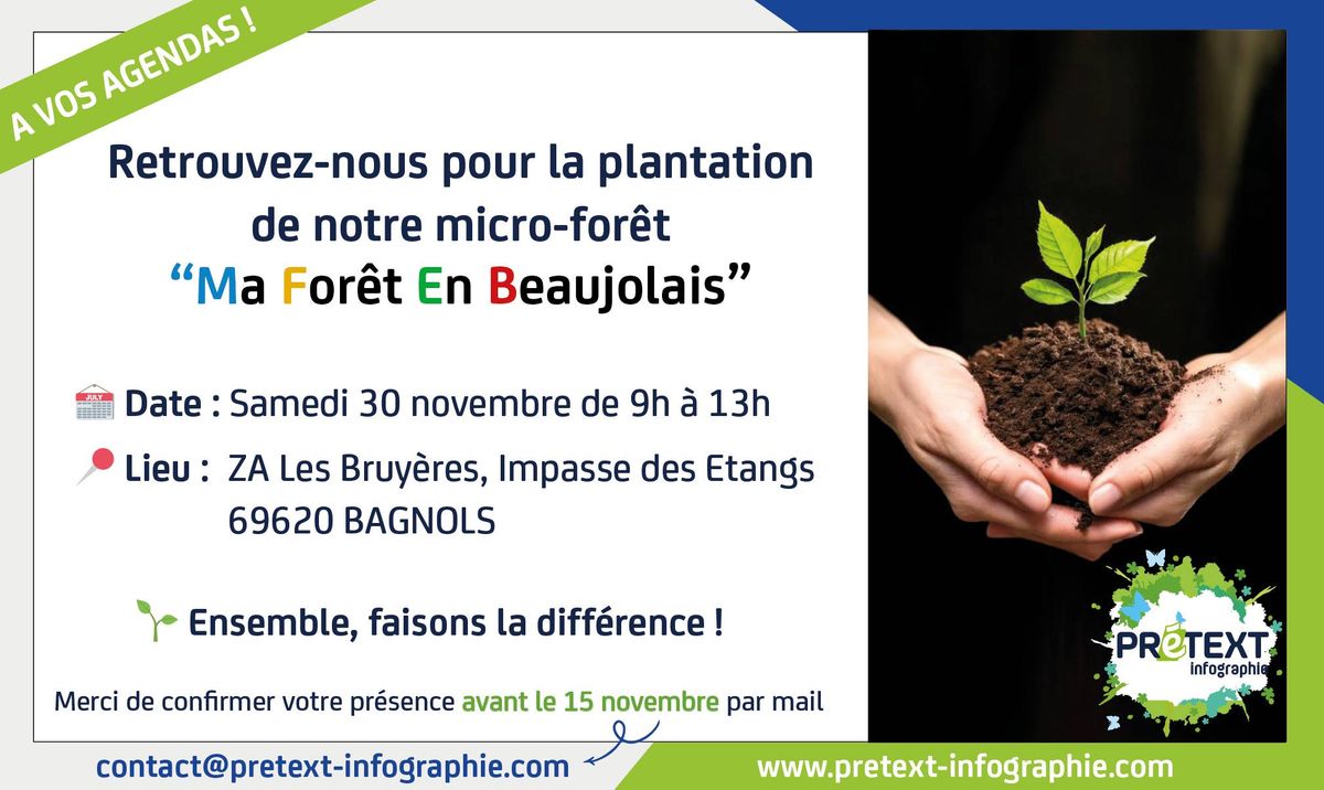 Plantation de "ma For\u00eat en Beaujolais"