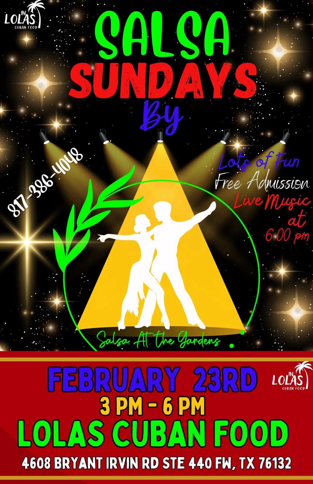 Salsa Sunday at Lolas - Fort Worth