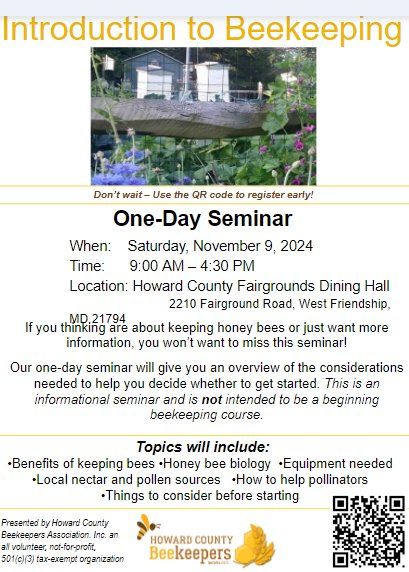 One-Day Beekeeping Seminar