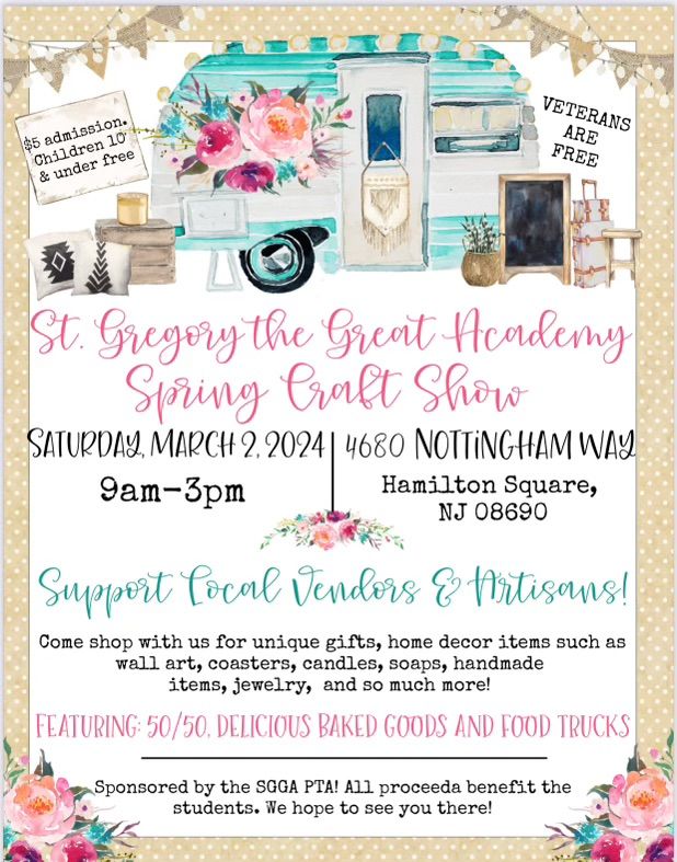 St. Gregory the Great Spring Craft Show 2024, St. Gregory the Great