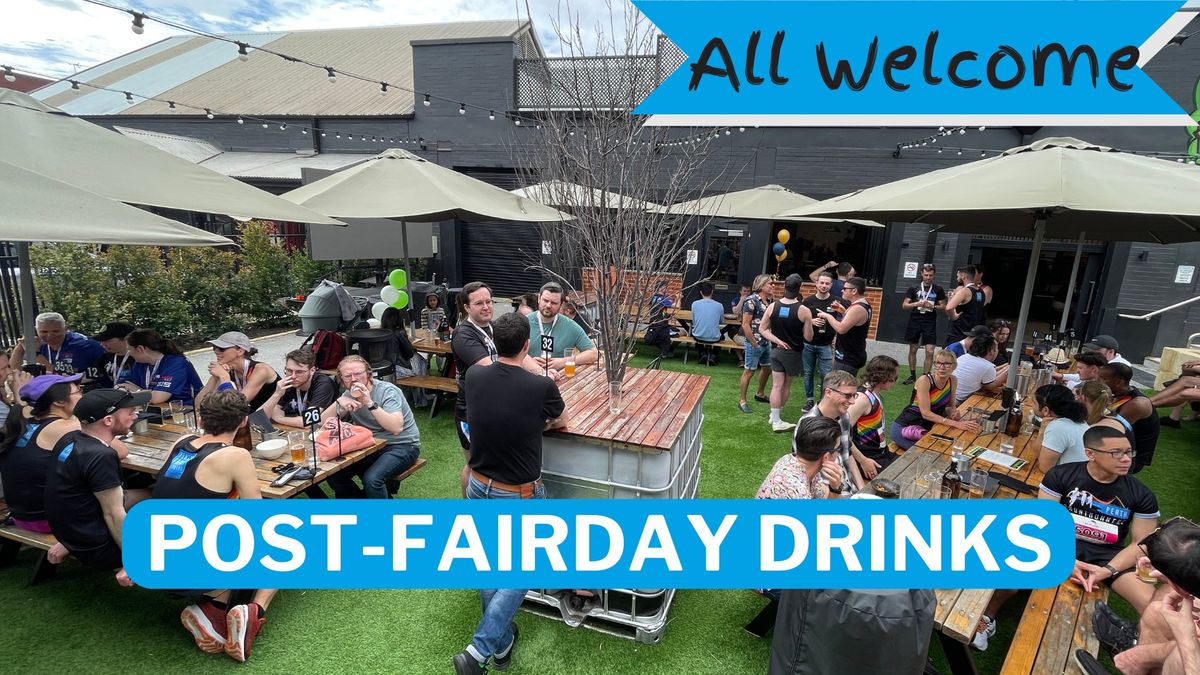 Post-Fairday drinks with the Perth Frontrunners