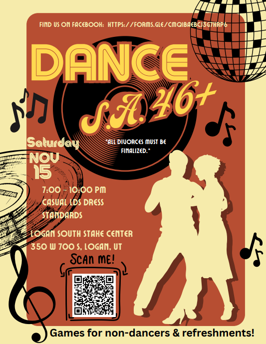 Utah North Region Single Adults 46+ Dance