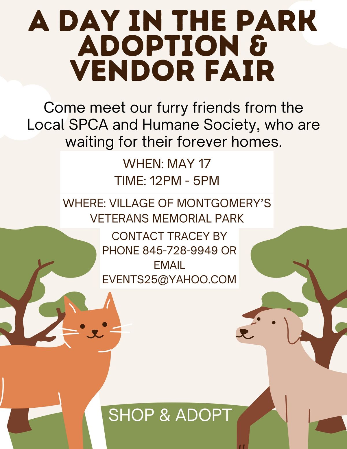 A day in the park Adoption and Vendor Fair