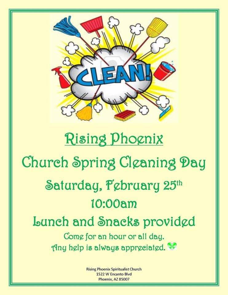 Church Spring Cleaning Day