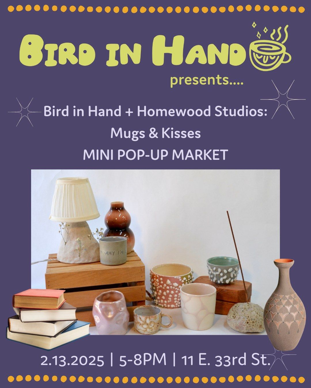 Mugs & Kisses Mini Market Pop Up with Homewood Studios