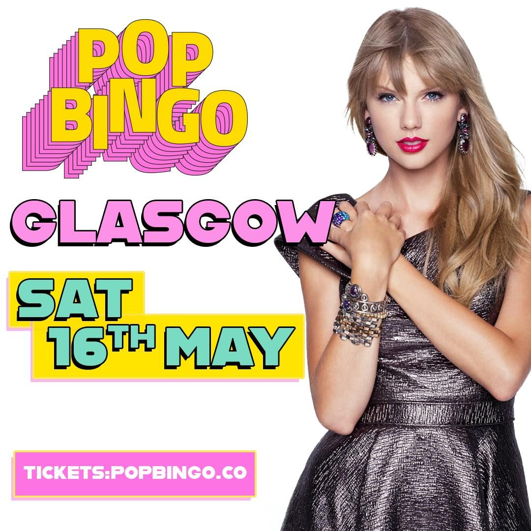 Pop Bingo Sat 16th May Glasgow