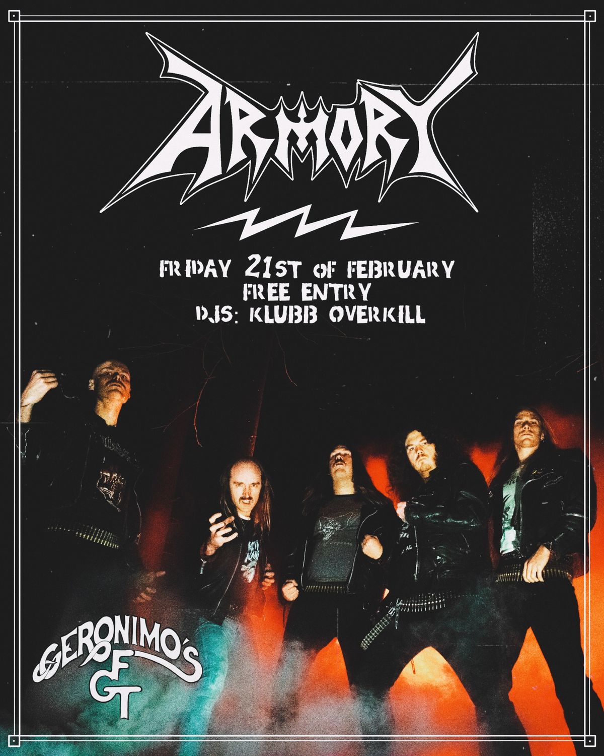 Armory live at Geronimo's FGT