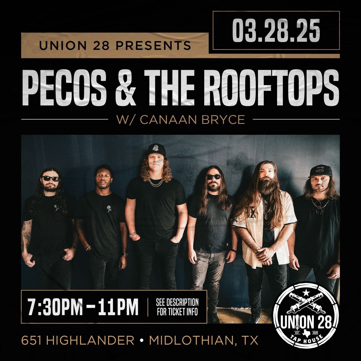 Pecos & the Rooftops w\/ Canaan Bryce