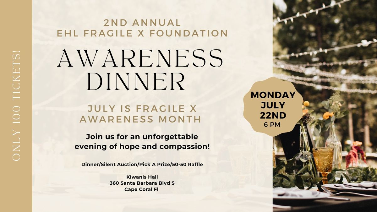 2nd Annual Fragile X Awareness Dinner