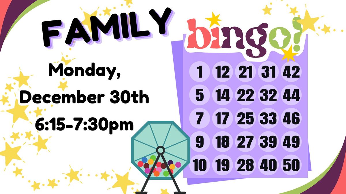 Family BINGO at the Knoxville Public Library