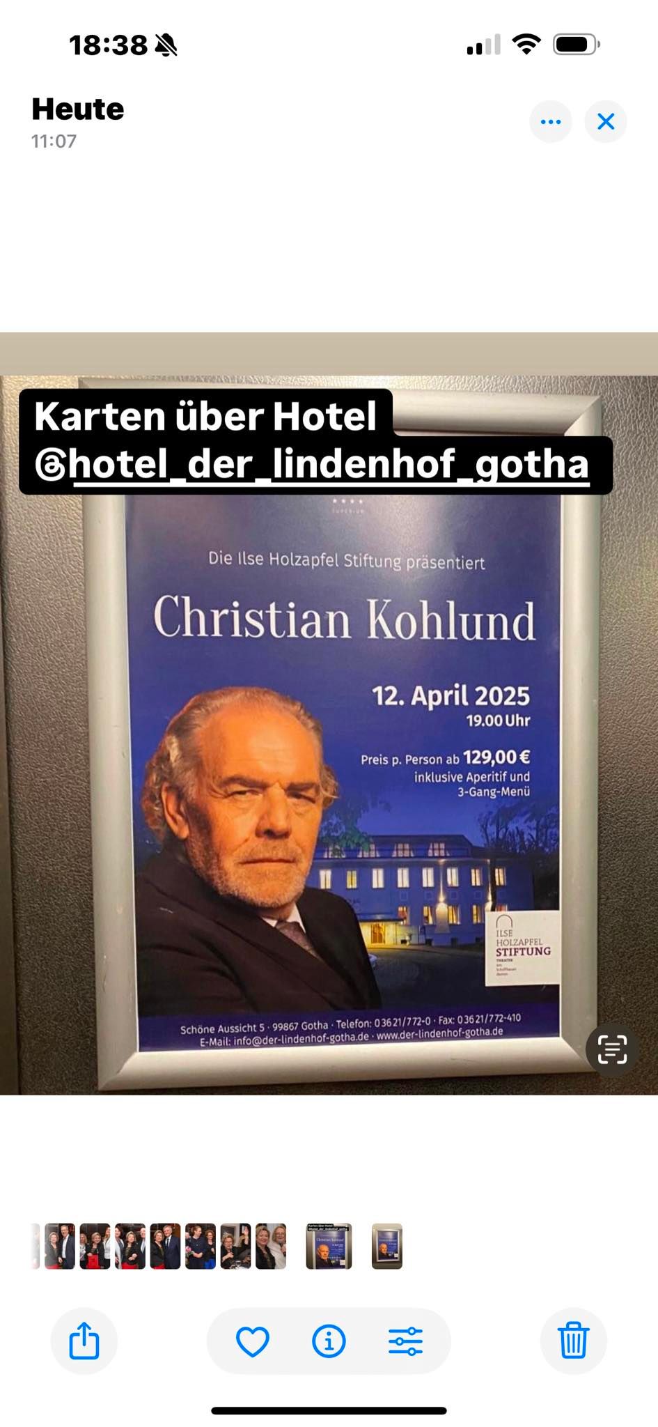 Christian Kohlund liest in Gotha 