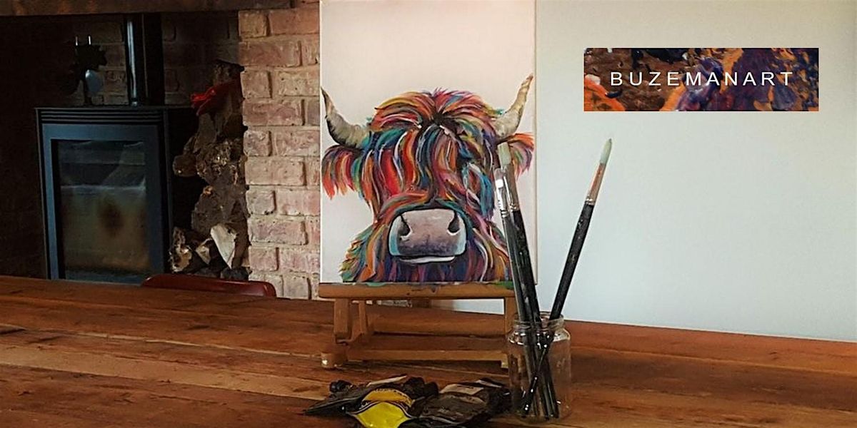 \u2018Highland Cow\u2019  painting class@ The Twisted Knot, Doncaster